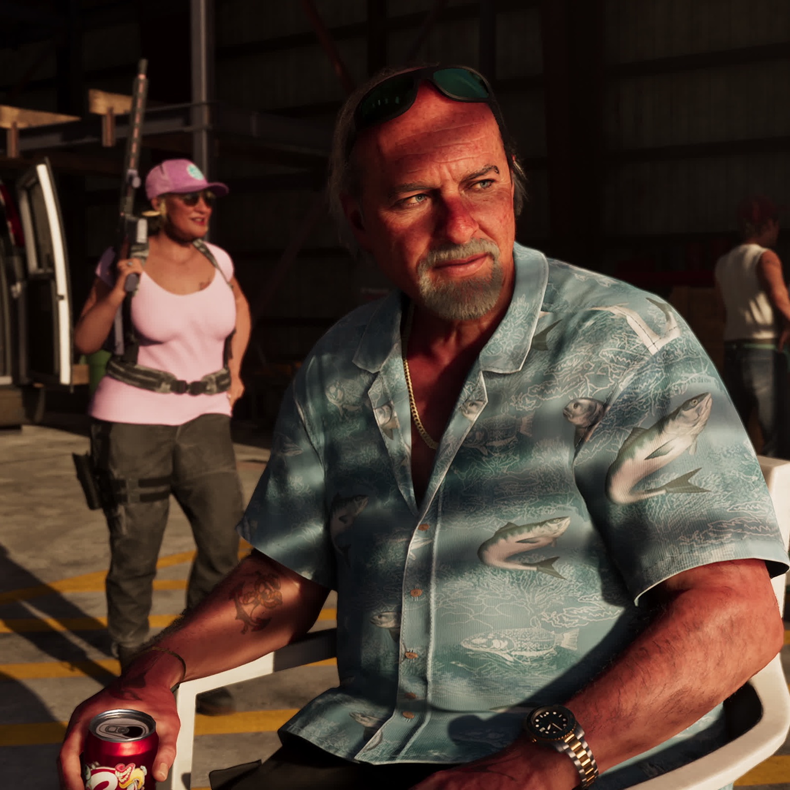 제이슨 듀발이 등장하는 GTA VI 공식 아트워크