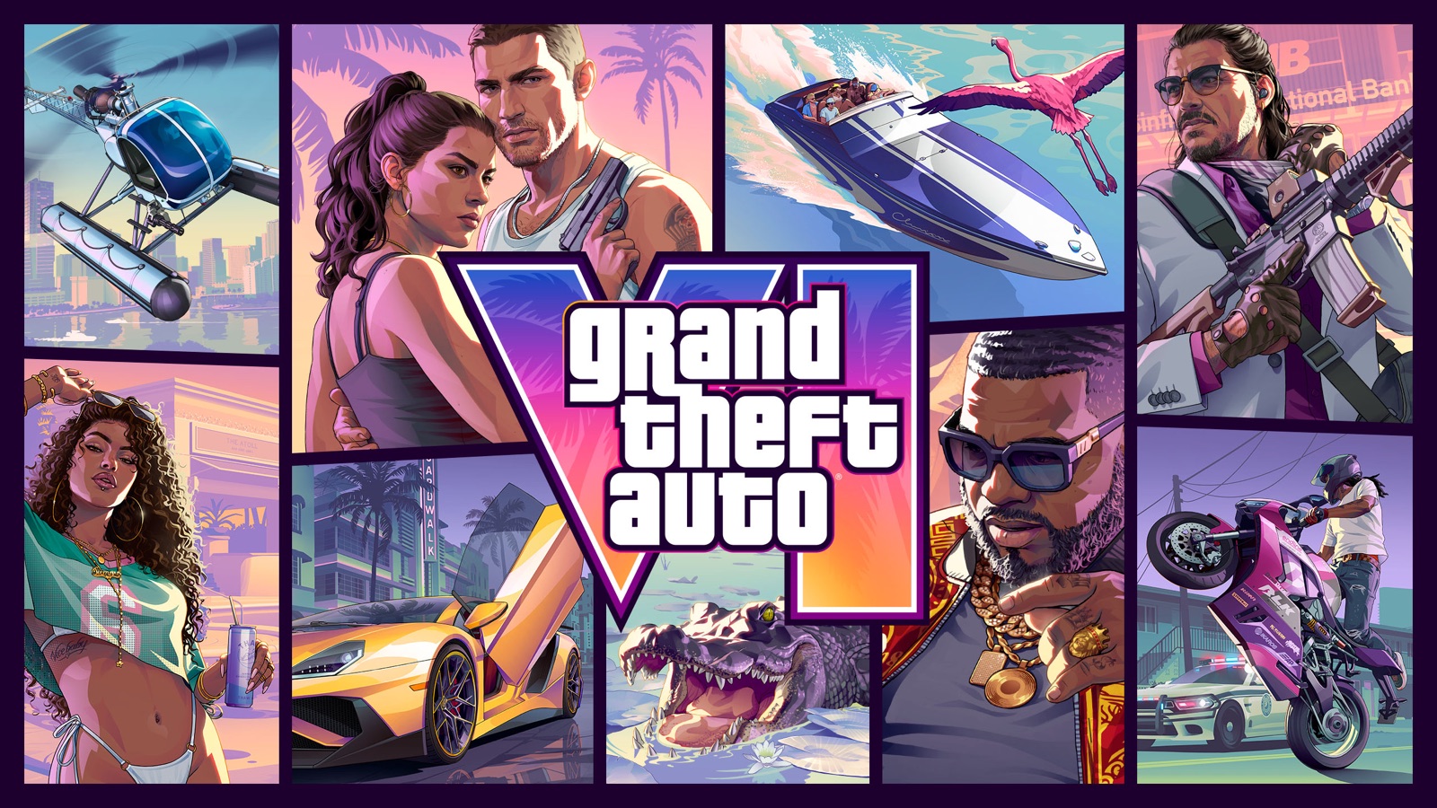 Official Grand Theft Auto VI cover artwork