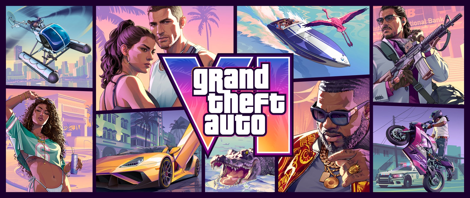 العمل الفني الرسمي للعبة GTA VI